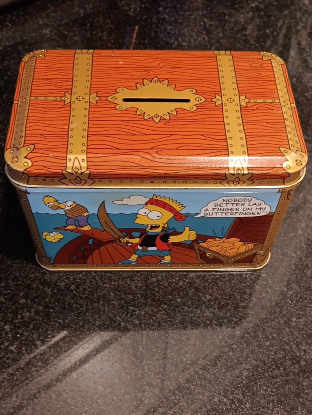 NESTLE Collectible Bart Simpson Tin Bank
